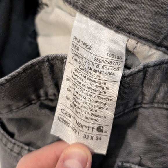 Carhartt Double Knee Pants Men's 32x32 Workwear - Picture 2 of 7